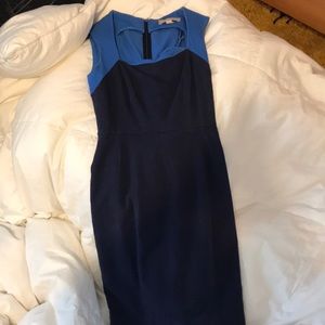 Blue work dress